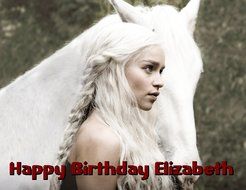 Game of Thrones Daenerys Edible Image Photo Cake Frosting Icing Topper Sheet Personalized Custom Customized Birthday...
