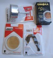 Make My Old Moka Like New 12-Cup Alluminium (Original Bialetti Replacements) + 250 Grams of Gimoka Coffee! [ Italian... N2