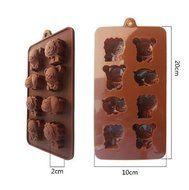 1PC. Hippo Lion Bear Shape Silicone Mold, Jelly, Chocolate, Soap ,Cake Decorating N2