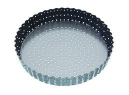25 x 3cm Master Class Crusty Bake Fluted Round Flan Quiche Tin
