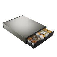 Mind Reader "Tinny" 35 Capacity Metal Coffee Pod Drawer, Silver/Black N3