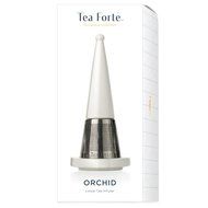 Tea Forte LUCI Loose Leaf Tea Infuser and Drip Plate, Orchid White