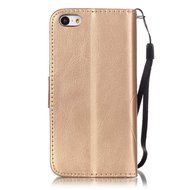 iPhone 5C Case, iPhone 5C Wallet Case,PHEZEN Four Leaf Clover Flower Design PU Leather Wallet Case Stand Flip... N16