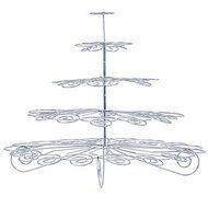 Y&amp;XL&amp;H 41 Count 5 Tier Cupcake Stand for Wedding / Birthday Party, Cupcake Tower, Stainless Steel N2