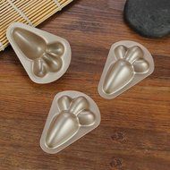 3 Pack Nonstick Mini Pie Pans,Ezeso Cake Molds for Baking Tartlets Cupcakes Chocolate Pies (Carrot) N5