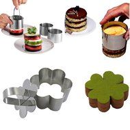 VANKER Stainless Steel Cake Mousse Mould Cake Baking Cake Decor Mold Ring(flag) N4