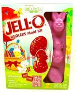 Jello Jigglers Easter Mold Kit,Easter Mold Tray,2 boxes Strawberry Jello Gelatin