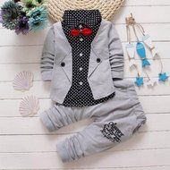 Clothes Set ,BeautyVan Kid Baby Boy Gentry Clothes Set Formal Party Christening Wedding Tuxedo Bow Suit (12M,... N3