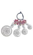 Ganz Studio 101 4-Piece Measuring Spoon, Poinsettia