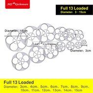 Anyana 13pcs set Rose Plastic Cookie Cutter Cake Mould Tool Kitchen Tool Sugar Paste Baking Mould Cookie Pastry N3