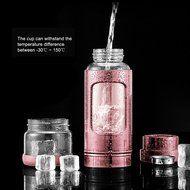 Tea Infuser/Tea Tumbler Water Bottle W/ Stainless Steel Loose Leaf Strainer Filter &amp;Spill-Proof Lid-Eco Borosilicate... N24