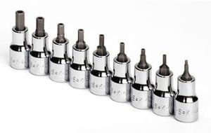 SK Hand Tools 19749 9 Piece Tamper Proof Hex Bit Socket Set