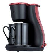 Ovente CM3BR Two Serving Coffeemaker with 2 Ceramic Personal Cups N3