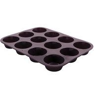 Marathon Housewares KW200027RD Premium Silicone 12 Cup Standard Size Muffin Pan, Red N2