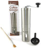 Cafetec Ceramic Burr Manual Coffee Grinder, Portable Coffee Mill, Stainless Steel, Includes Cleaning Brush and... N2