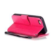 iPhone 5C Case, iPhone 5C Wallet Case,PHEZEN Four Leaf Clover Flower Design PU Leather Wallet Case Stand Flip... N29