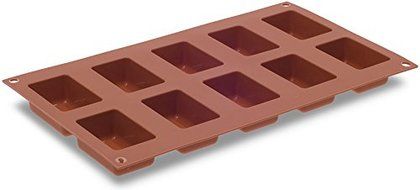 Silikomart Orange Non-Stick Rectangular Savarin N3