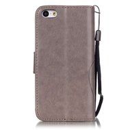 iPhone 5C Case, iPhone 5C Wallet Case,PHEZEN Four Leaf Clover Flower Design PU Leather Wallet Case Stand Flip... N31