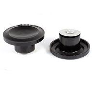uxcell Alloy Gasket Plastic Pot Lid Cover Round Knob 55mm Handle Dia 2 Pcs