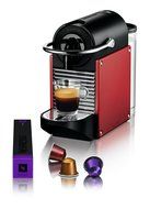 Nespresso D60 Pixie Dark Red Espresso Machine With Aeroccino Plus Milk Frother N2