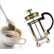 Oak-Pine 350 ML/12 Oz Portable Glass French Press Coffee Maker with Sleek Stainless Plunger & Durable Screen Filter... N7