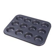 Anself 12 Cups Muffin Cupcake Baking Pan Set NonStick Mould Mold for Dishwasher Safe