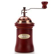 3E Home Manual Canister Ceramic Burr Coffee Mill Grinder, Stainless Steel Top and Ceramic Body N13