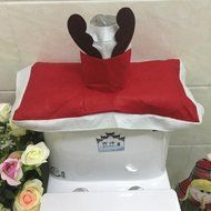 3pcs Toilet Seat Cover,Morecome Home Christmas Foot Pad Radiator Cap Bathroom Sets N3