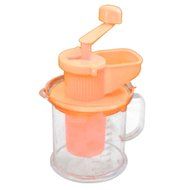 Plastic Hand Operate Soy Milk Soybeans Grinder Clear