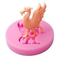 Sher FOUR-C Silicone Embossing Mold Dragon Fondant Tools Color Pink