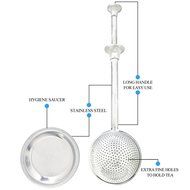 Tea Infuser With Saucer Stainless Steel Tea Ball is Perfect for Teapot, Mug, Bottle, Cup, Glass, and Travel Set...