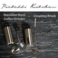 Portable Handheld Coffee Grinder - Ceramic Burr and Professional Grade Stainless Steel. Perfect Manual Coffee... N3
