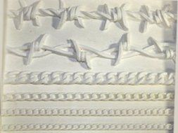 Barbed Wire &amp; Chains Silicone Mold