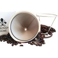 Pour Over Stainless Steel Coffee Dripper-4 Cup Drip Cone Best Reusable Manual Pourover Paperless Dripper Brewer... N3