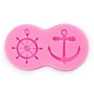 Genenic Silicone Fondant Baking Tool Mold Mould Anchor Ship Wheel Cake Decor N6