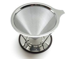 Newport Essentials Pour Over Coffee Filter: Stainless Steel Reusable Coffee Dripper and Brewer with Pour Over... N4
