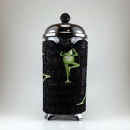 French Press Cozy Cover, 8 cup, Cafetiere Cosy, Insulated Frog, Yoga Decor N3