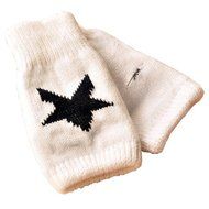 Glove,Morecome Men Women Winter Warmer Star Knitted Mittens Fingerless Glove (Khaki) N2