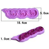 Y&amp;XL&amp;H Bakeware Silicone Flower Pattern Fondant Mold Cake Decoration Mold N3