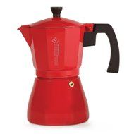 Holstein Housewares H-08081 6-Cup Aluminum Espresso Maker - Red N5