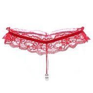Underpants ，Beautyvan Comfortable 2016 New Thongs G-string Lace Pearl Panties Lingerie Underwear (Red) N5