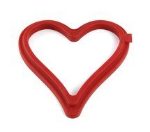 SiliconeZone Heart Pancake/Egg Mold, Red
