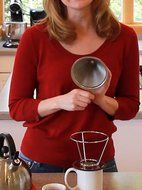 Pour Over Stainless Steel Coffee Dripper-4 Cup Drip Cone Best Reusable Manual Pourover Paperless Dripper Brewer... N5