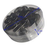 YeMarket 9-Pieces Number Cookie Cutter Set, Stainless Steel Biscuit Mold N2