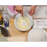 Home White Hand Portable Dishwasher Whisk Baking Kitchen Gadgets Stainless Steel N4