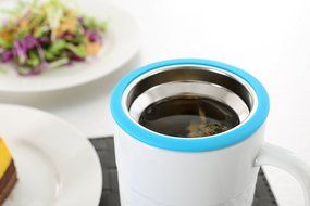 Tea Infuser Mug - [FREE Silicon Tea Bag]. Loose Leaf Tea Infuser Set with a Stainless Steel Tea Steeper and a... N9