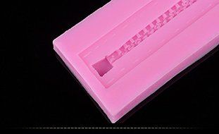 eTongue Zipper Silicone Baking Fondant Cake Mold Sugarcraft Decoration Tool N5