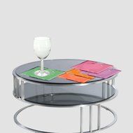Decor Hut cocktail coasters with insert for napkin to catch excess water or drips, set of 4 with stand. great... N3