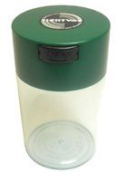 Tightvac - 1 to 6 oz Vacuum Sealed Storage Container, Green Cap &amp; Clear Body
