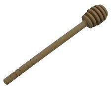 5.7&quot; Nature Wooden Honey Stick Dipper,Set of 6 N3